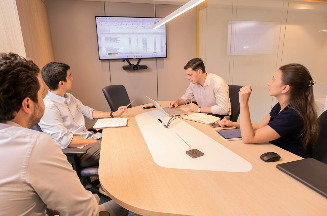 business meeting in conference room