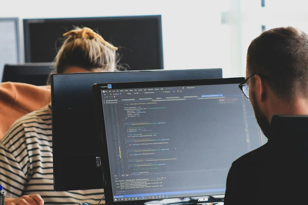 software developer coding
