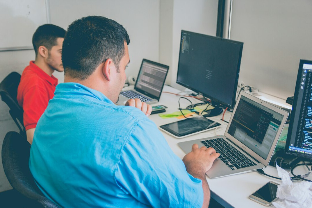 cybersecurity team working